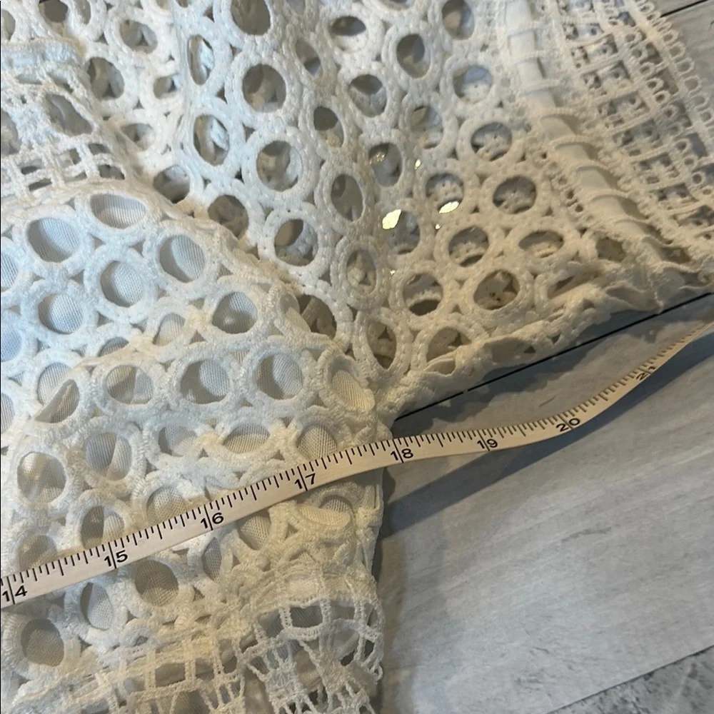 Simply Couture Sz Large (Juniors) White A-Line Lace Midi Dress • NWT! - Picture 10 of 12